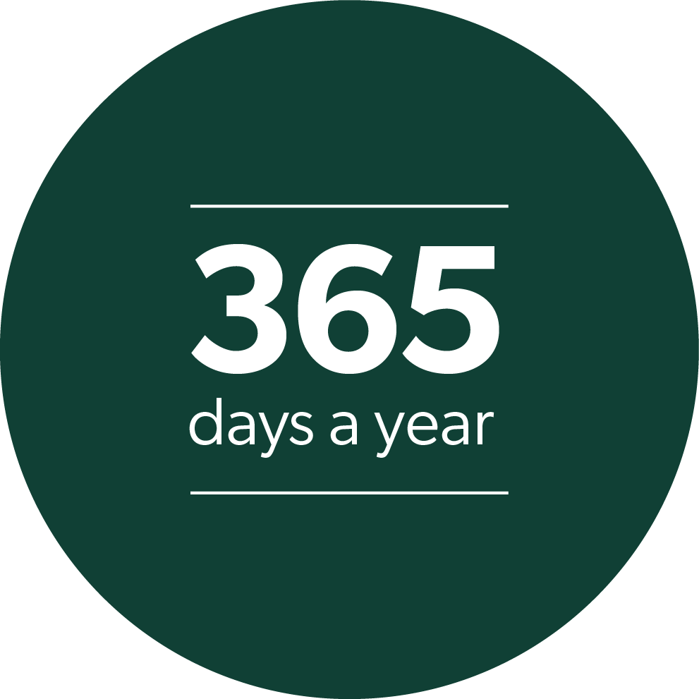 365 days a year
